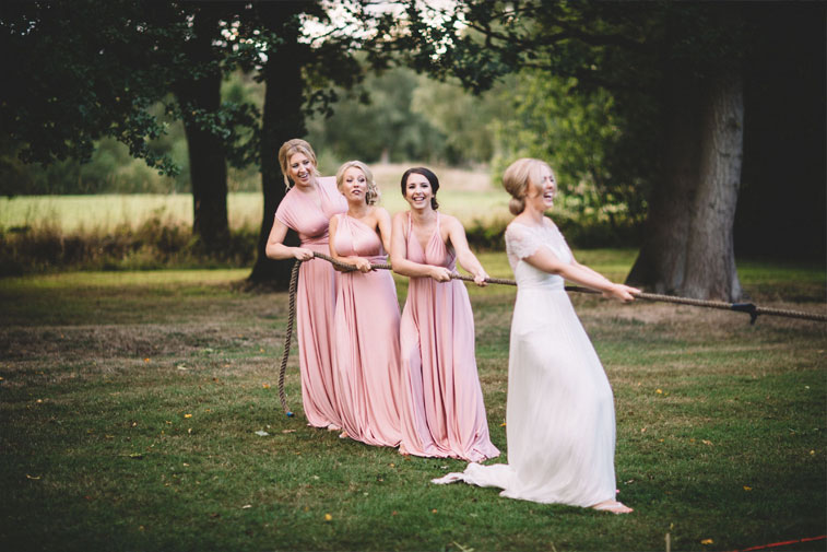Romantic,relaxed and fun wedding,featuring a vintage Land Rover and the bride wore Rosa Clara wedding dress..elegant mix of ivory, blush, creams & greenery