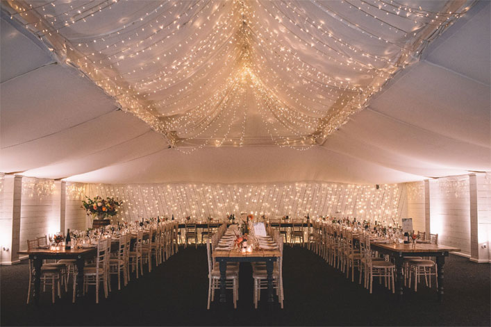 Magical, Rustic and Warm Autumn Wedding - Wedding reception decorations #weddingdecor 