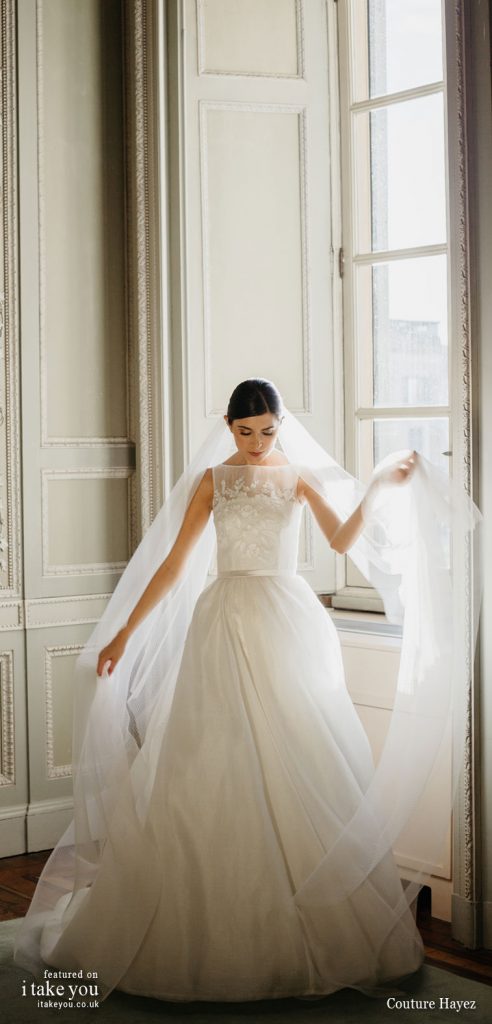 Couture Hayez 2020 bridal collection  - sleeveless embellished bodice a line wedding dress  #weddingdress #weddinggown #wedding #fashion #bridedress #bride #bridal #weddings #weddingdresses
