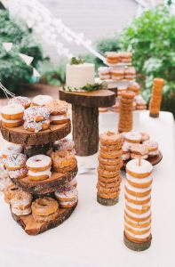 25 Wedding Donuts - a fun alternative wedding dessert Ideas - Donut wedding dessert table