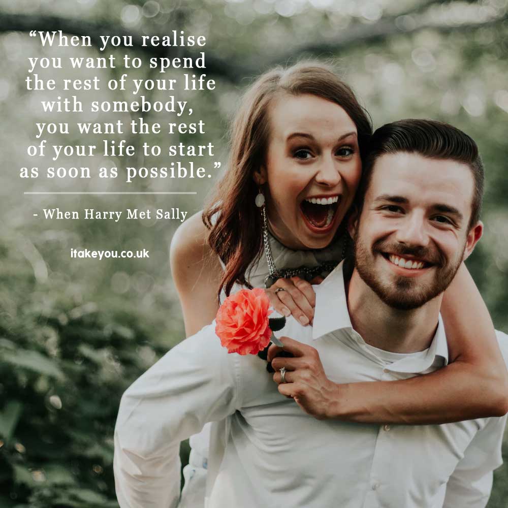 100 Beautiful quotes on love and marriage - love quotes , Inspiring Marriage Quotes #lovequote #quotes #marriagequotes “When you realise you want to spend the rest of your lifewith somebody, you want the rest of your life to start as soon as possible.”