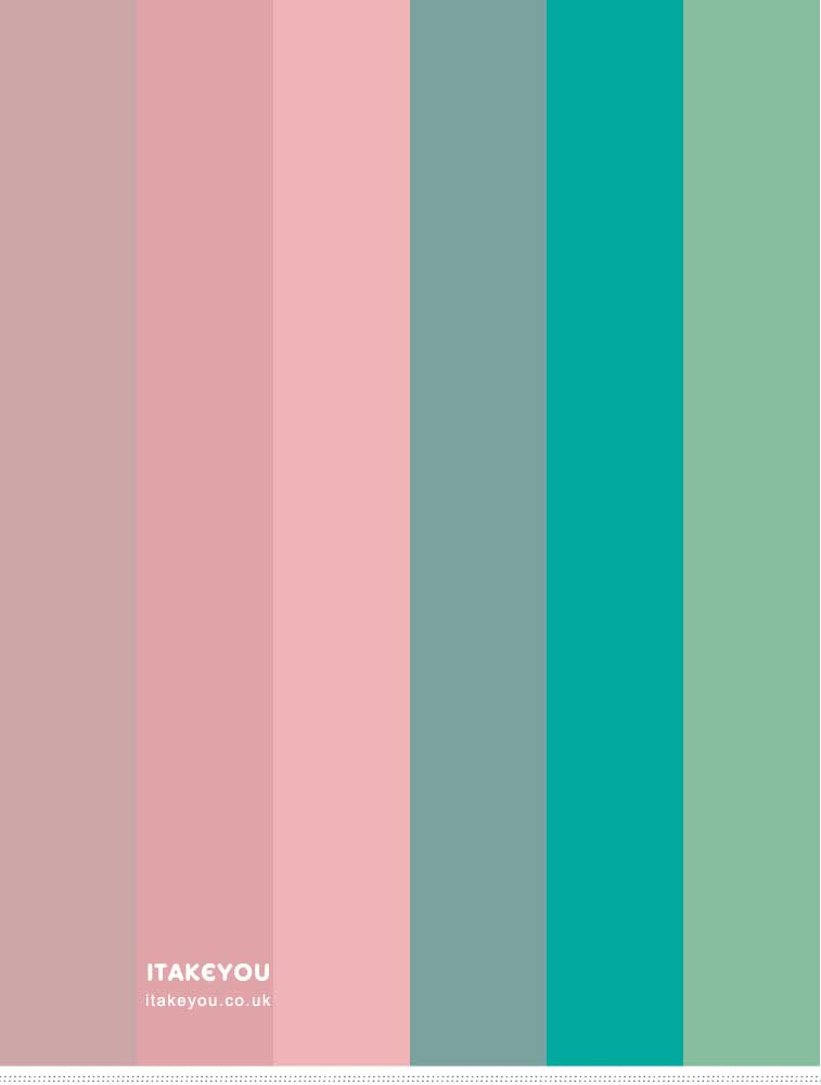 color palette, pink peach green color palette, misty blue shades, #colorpalette #color #lavenderblue #colorcombos color combos, color palette for blog, color palette, pink peach green color palette , green pink color combos