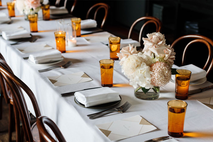 art deco wedding table decor, amber and blush wedding table decoration, wedding table setting ideas