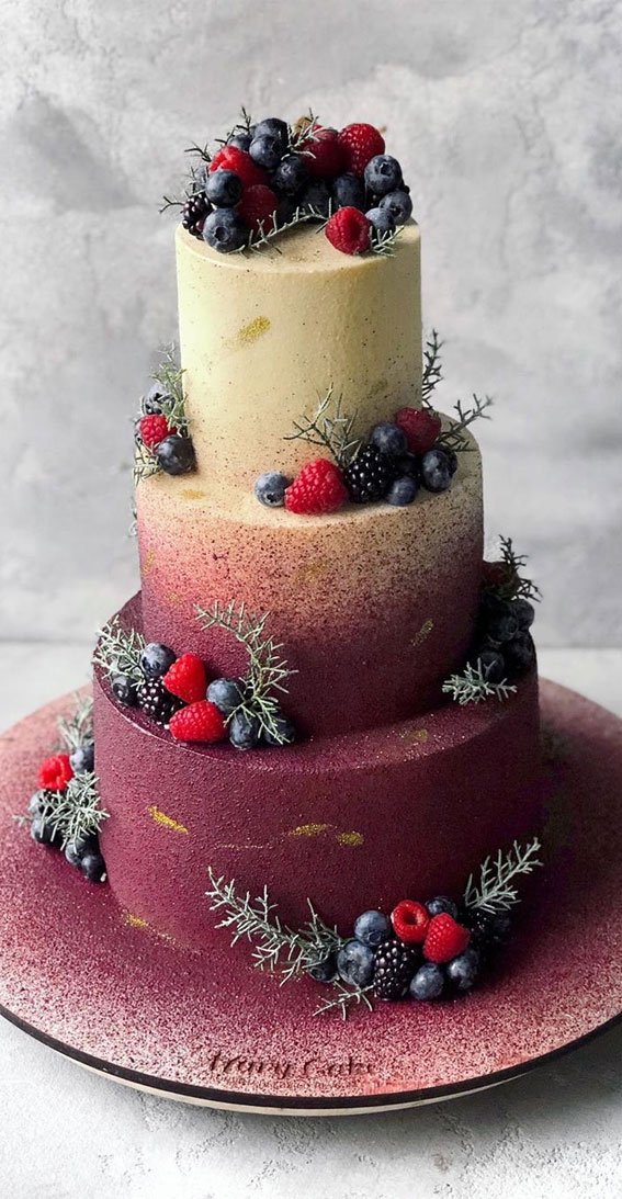 ombre wedding cake, wedding cake designs , two tone colour wedding cake , wedding cake ideas
