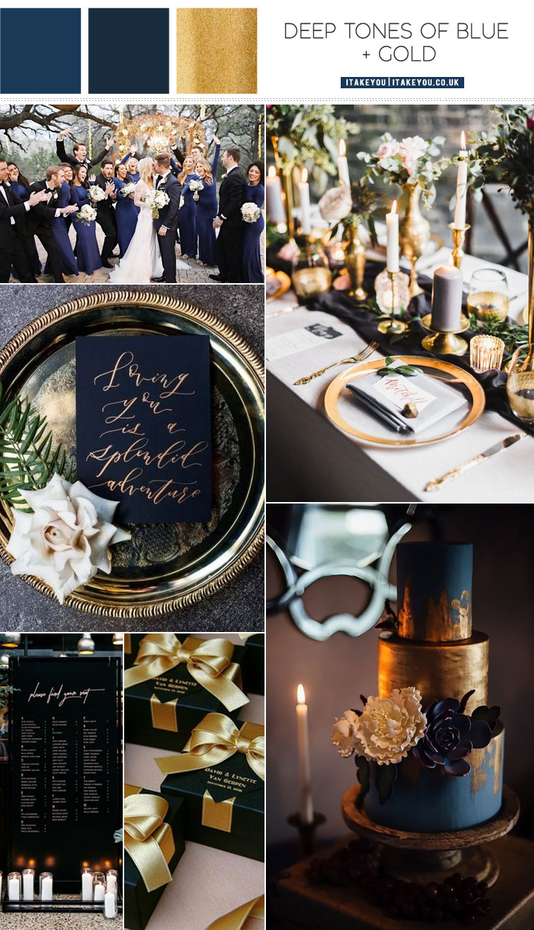 dark blue and gold color palette , dark blue and gold color combos #wedding #color #colorpalette wedding color , navy blue and gold wedding color palette