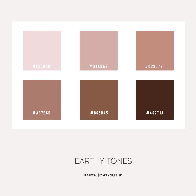 earth tones color palette, earth tone apartment #bedroom #earthtones #earthytones earth tone color combos, earth tone color scheme, brown bedroom, terracotta bedroom #mauve 