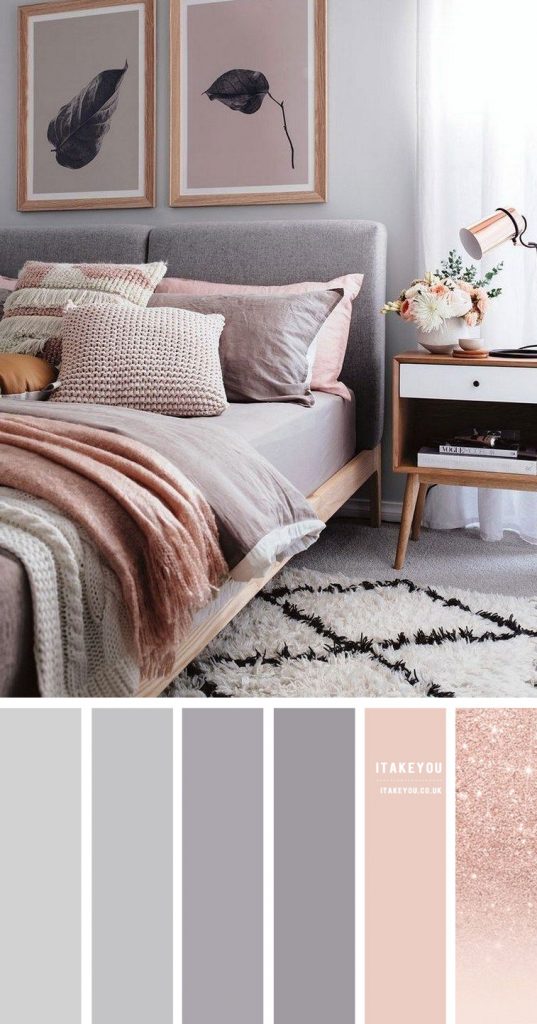 Grey and Rose Gold Bedroom I Take You | Wedding Readings | Wedding