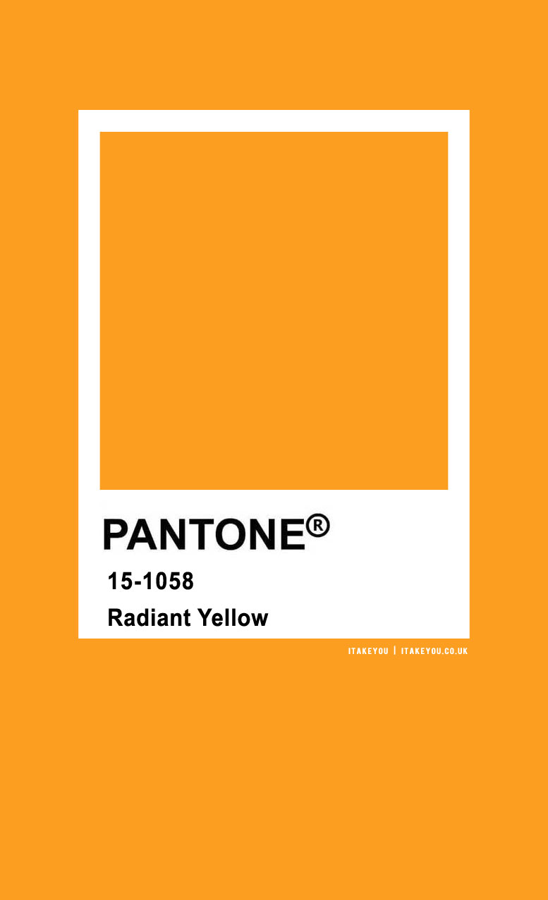 pantone color , pantone color names, pantone colors, pantone colors 2020, radiant yellow, pantone radiant yellow