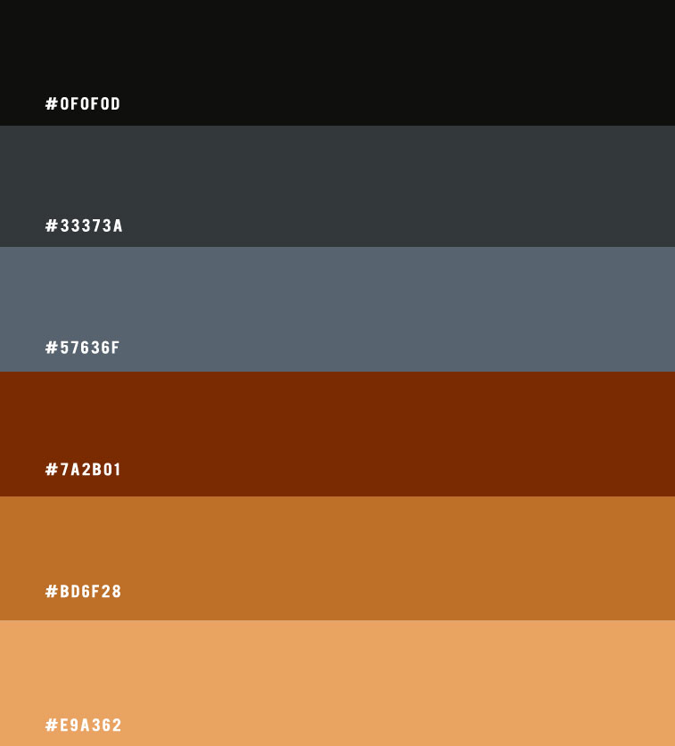 Dark Blue Grey and Brown Coffee – Colour Palette #41 I Take You