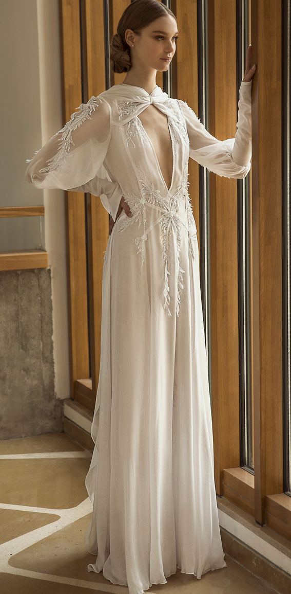 Elegant Arabic Lace Applique Long Sleeve Wedding Dresses With Long Sleeves  And Church Train Custom Made From Promotionspace, $175.67 | DHgate.Com