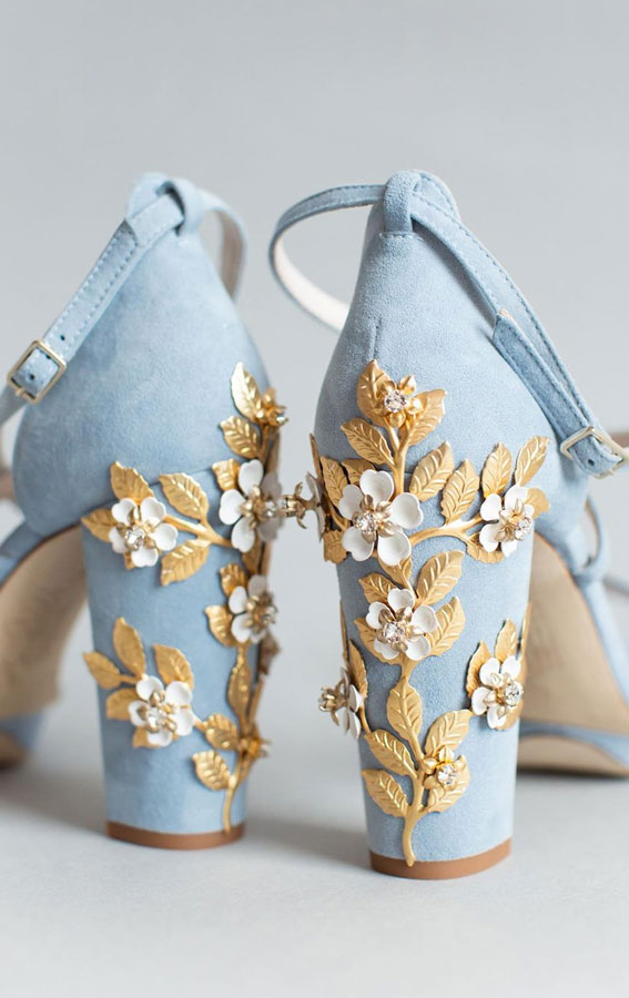 wedding shoes, wedding shoes low heel, wedding shoes block heel,  bridal heels, pump bridal shoes, pump wedge shoes, pump wedding shoes, best wedding shoes 2020, harriet wilde wedding shoes , blue wedding shoes block heel, blossom block shoes