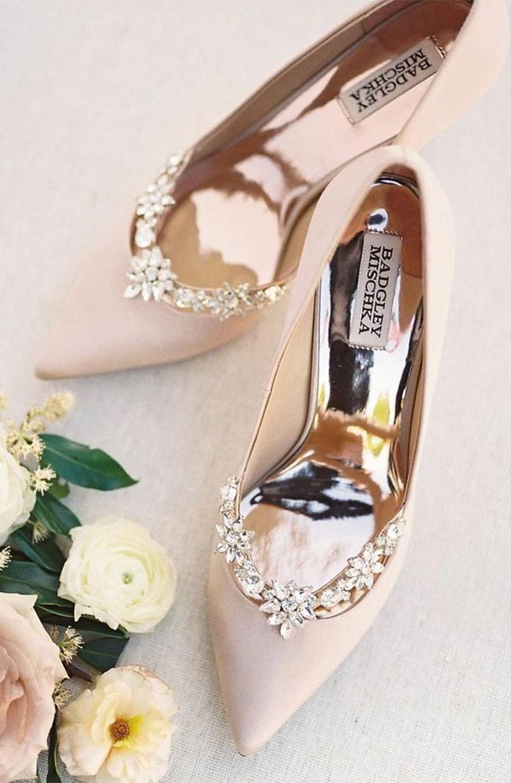 badgley mischka heels, wedding shoes, wedding shoes low heel, wedding shoes block heel,  bridal heels, pump bridal shoes, pump wedge shoes, pump wedding shoes, best wedding shoes 2020, louboutin wedding shoes, sheer wedding shoes, neutral pump