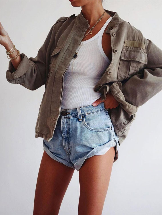 denim shorts outfit, denim shorts, what to wear with denim shorts to a party, what to wear with denim shorts in summer, jean shorts outfit , how to wear denim shorts with big thighs, high waisted denim shorts, black denim shorts, cute jean shorts