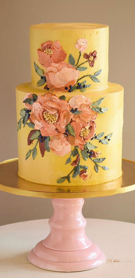 yellow cake , wedding cake, yellow wedding cake, autumn wedding cake