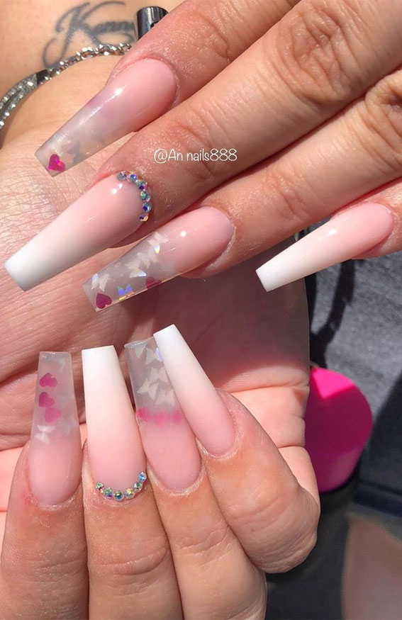 bridal nails, butterfly nails design, wedding nails, pink nails, pink wedding nails, butterfly nail art ideas
