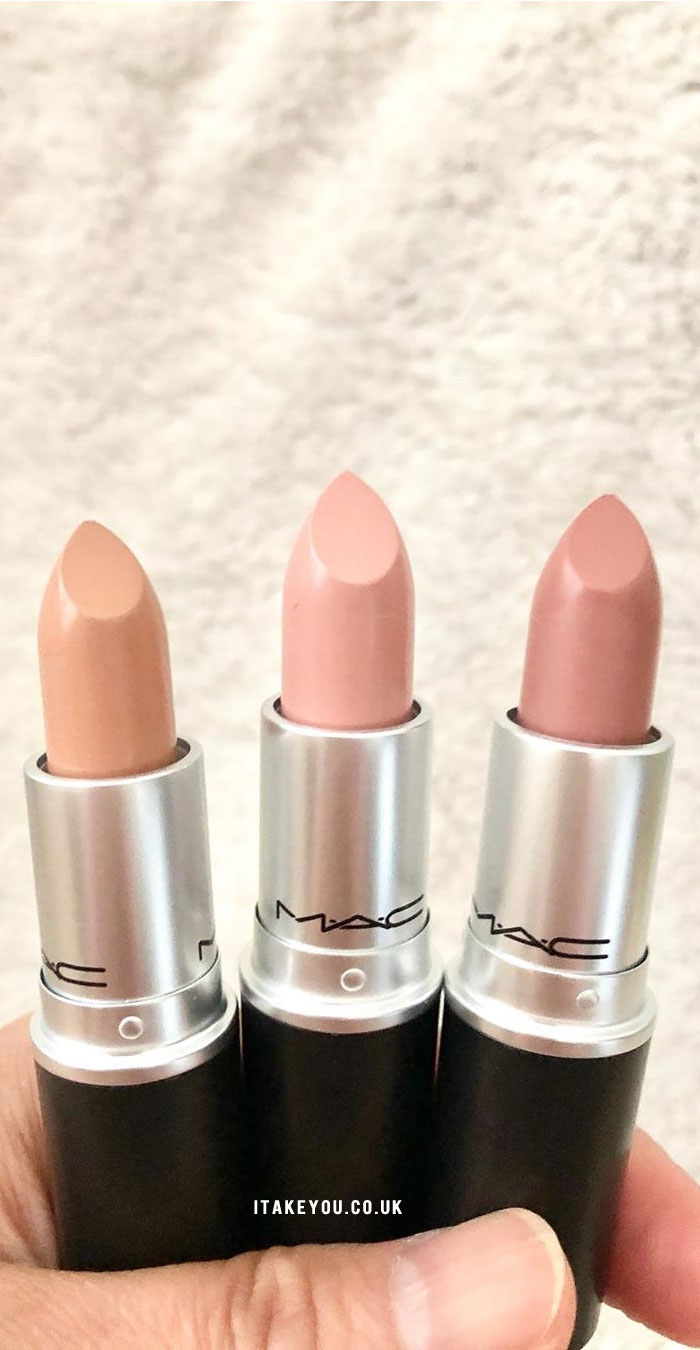 3 Lovely nude Mac Lipsticks