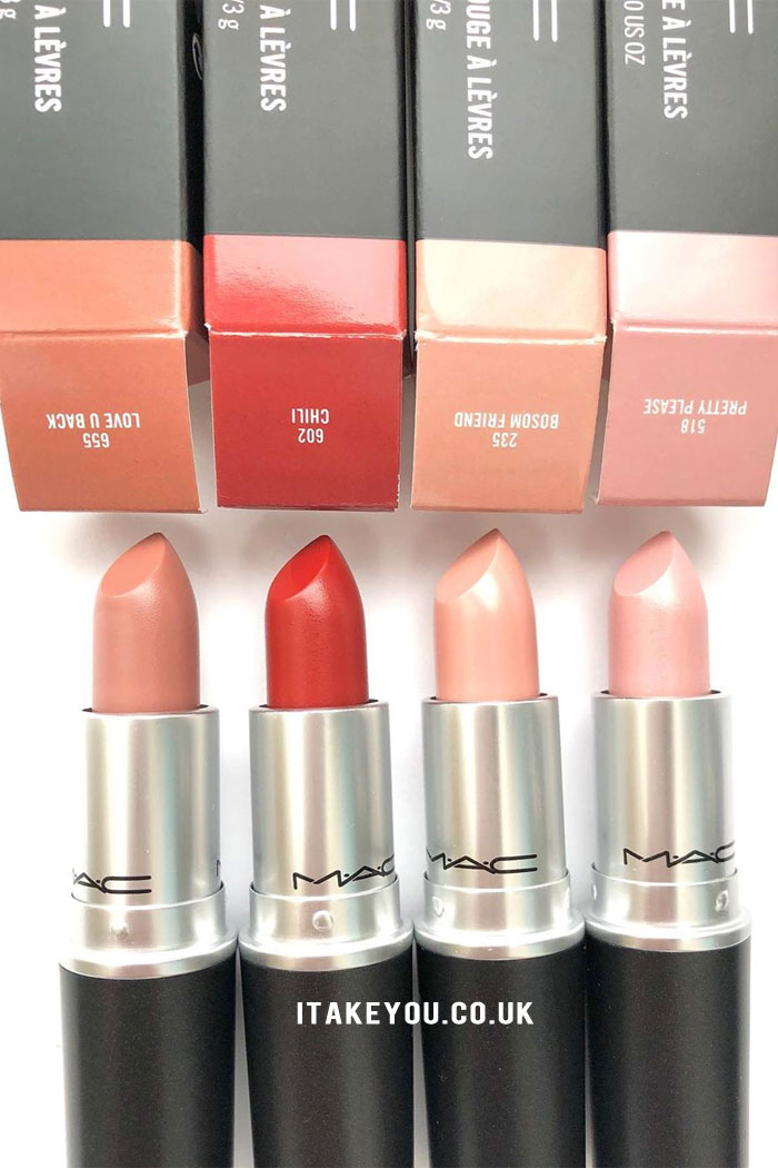 4 Gorgeous shades of Mac Lipsticks