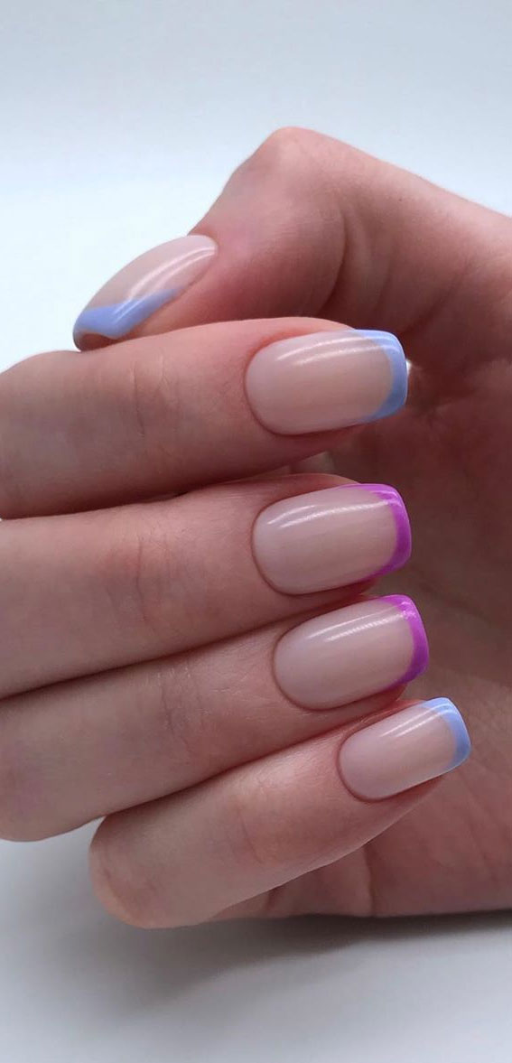 colourful nails tips, color nail tips