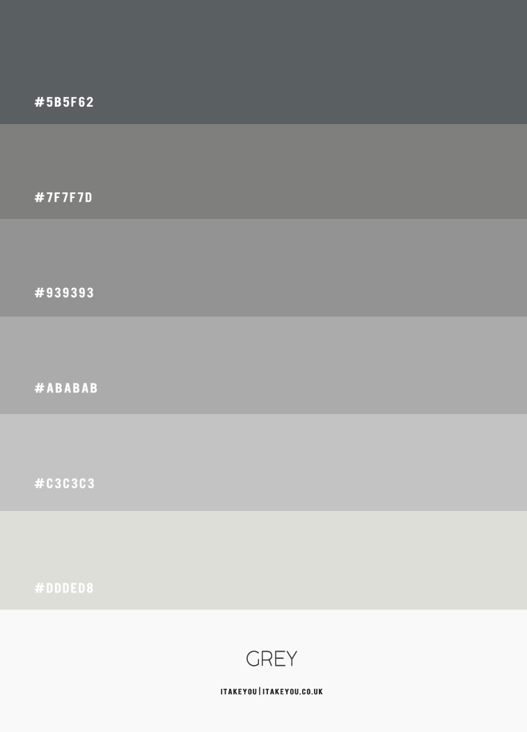 grey color, grey shades, shades of grey, grey color ideas, grey colors 