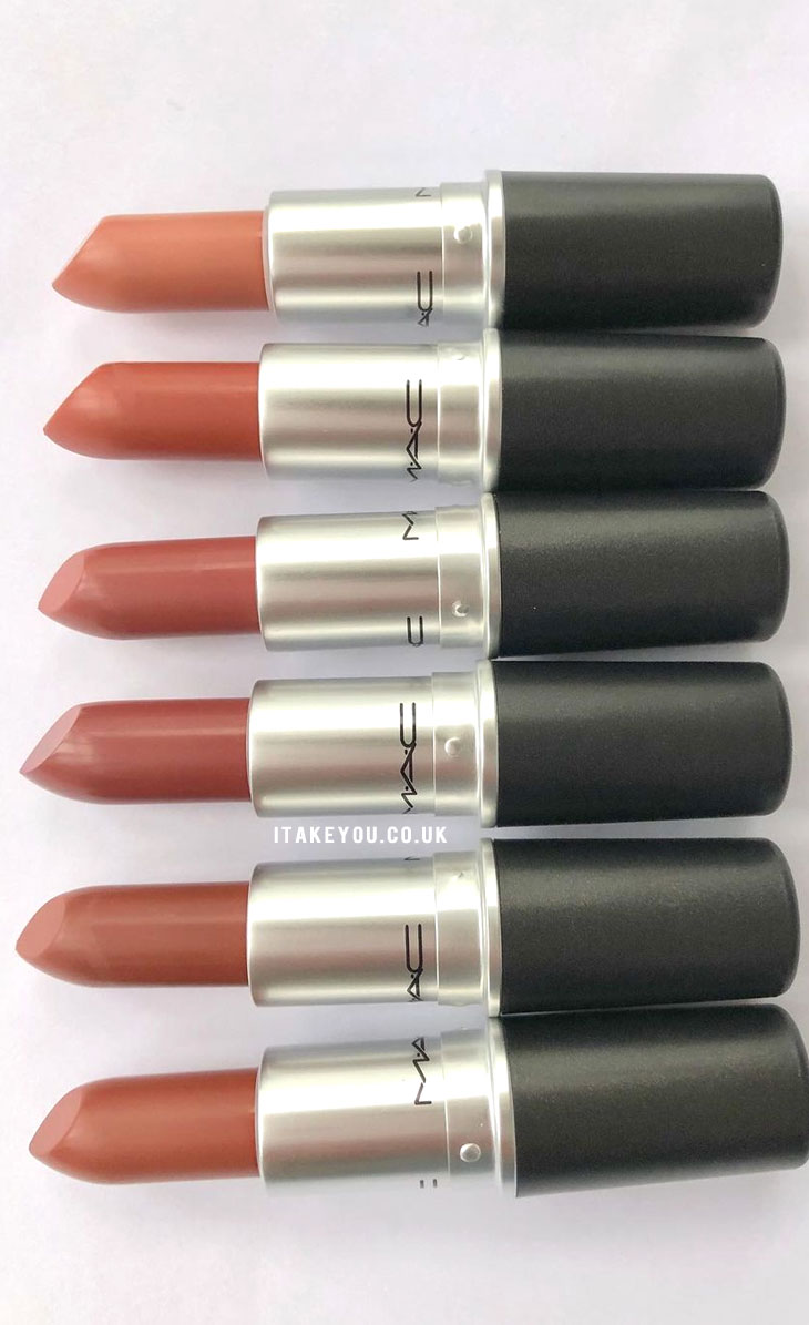 Mac Satin Lipstick Swatches