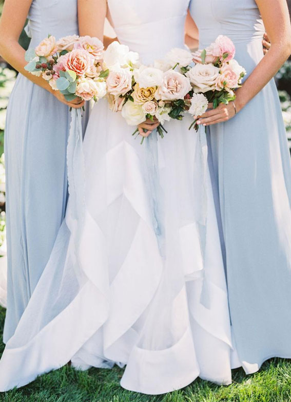 bridesmaid dresses, blue bridesmaid dresses , spring wedding