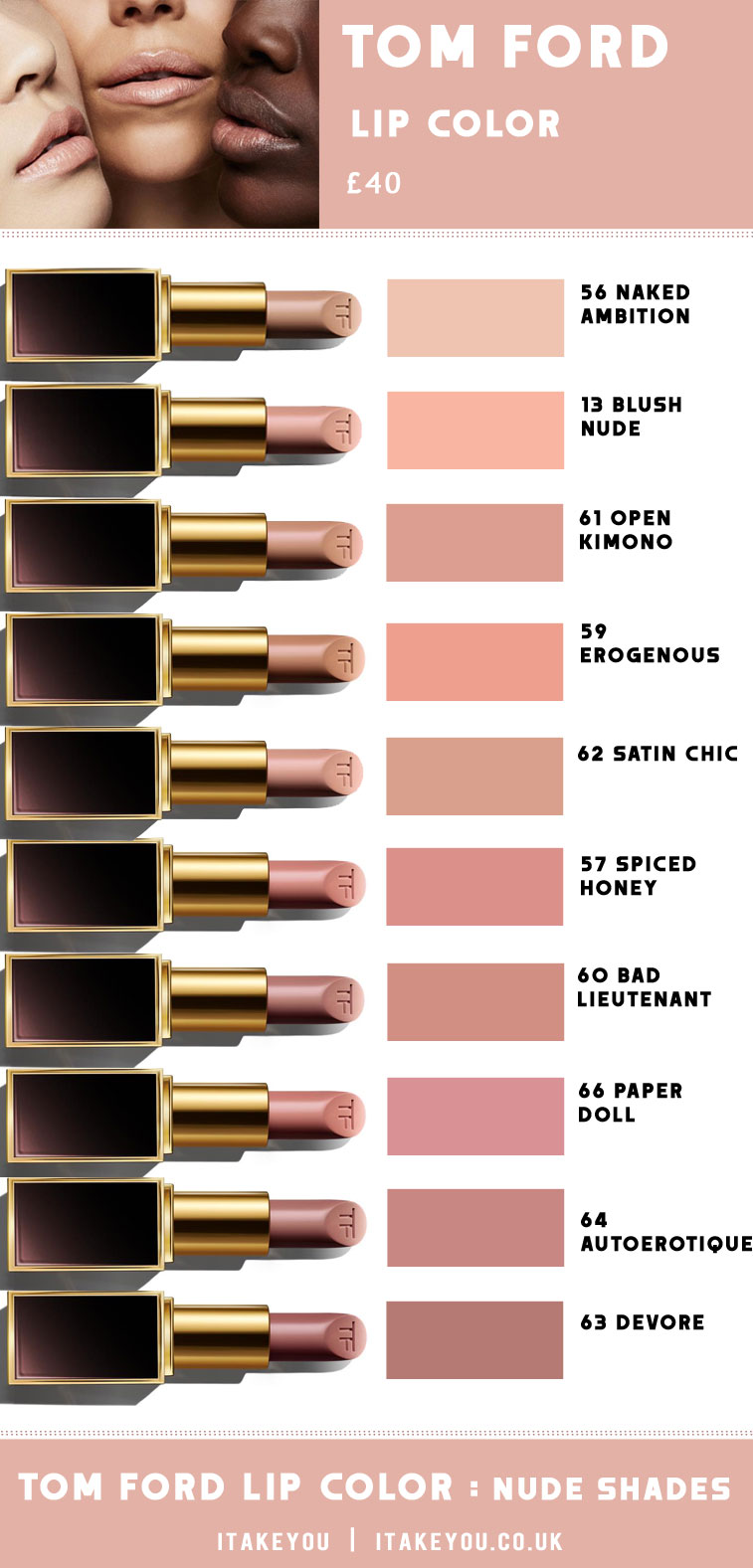 Tom Ford Tip Color – Nude Lipsticks