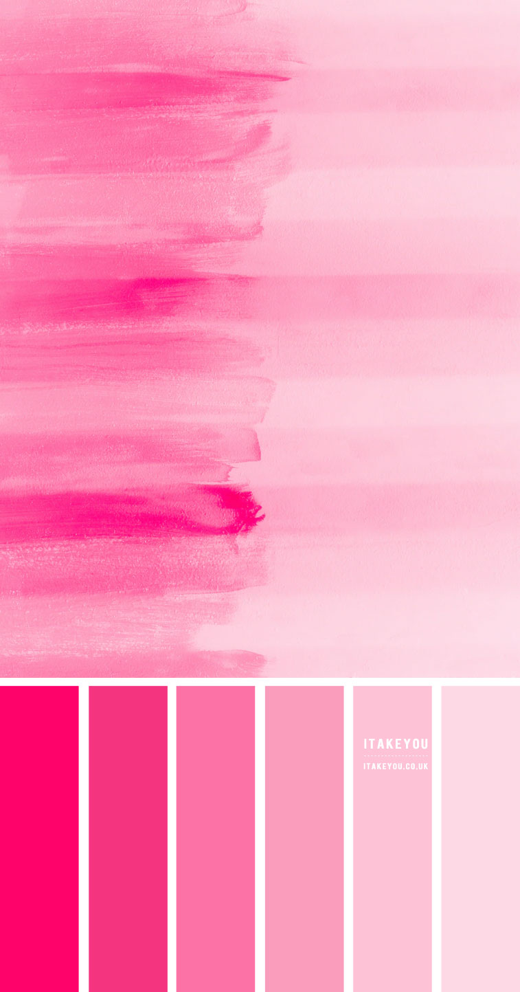 ombre pink colour scheme, ombre pink colour combo, shades of pink color combination, summer color scheme, pink color combo #pink #ombrepink #colorscheme