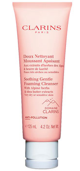 clarins foam, clarins cleansing foam, clarins soothing gentle foaming cleanser