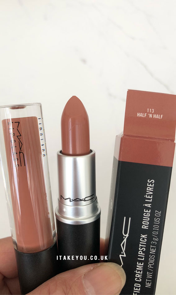 Spice lipglass vs Half ‘N Half Mac Lipstick  