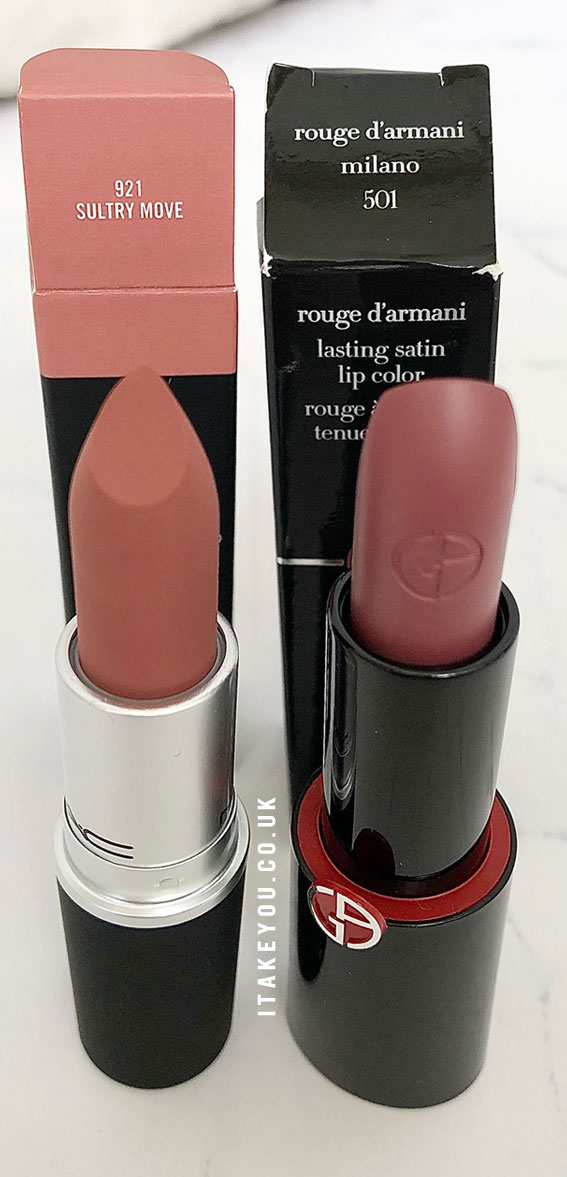 sultry move vs rouge armani milano 501, mac lipstick, mac lipstick, mac lipstick shades