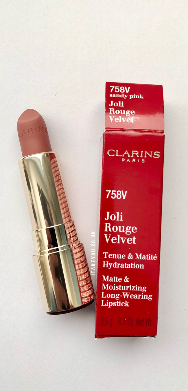clarins joli rouge lipstick sandy pink, nude lipstick clarins, nude matte clarins, clarins lipstick, Clarins lipstick Joli Rouge