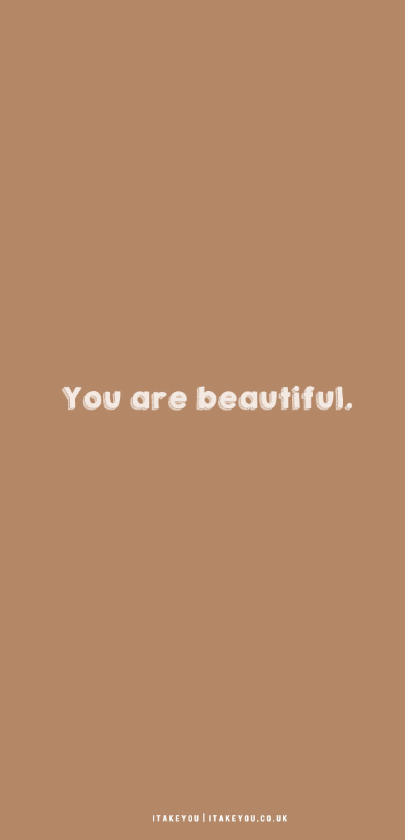 10 Aesthetic Brown Wallpapers : You are beautiful