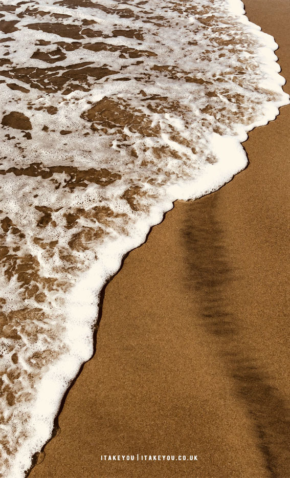 10 Aesthetic Brown Wallpapers : Sea Foam & Brown Sand Wallpaper