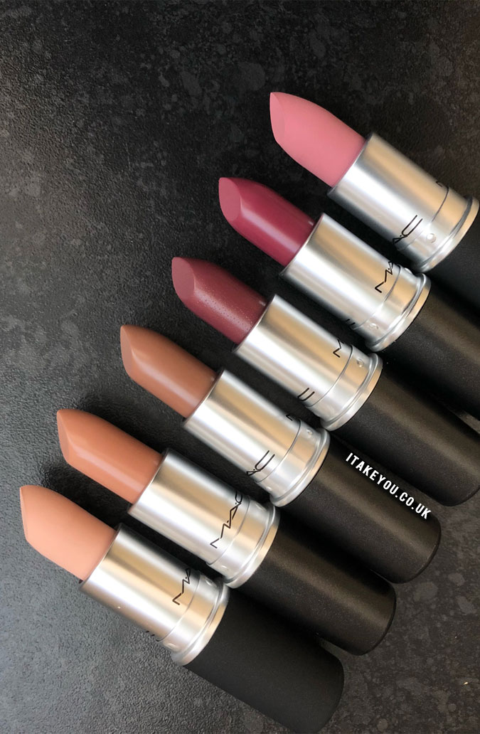 Six Shades Mac Lipsticks