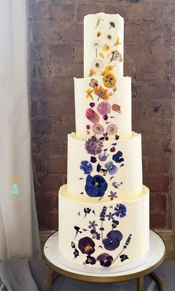 14 Pressed Flower Cakes 2021 , Dried Flower Cake | Fresh Flower Cakes