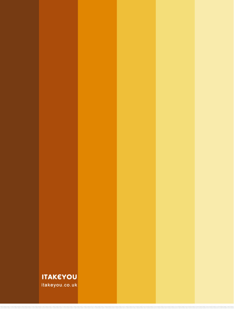 brown and yellow gradient, brown and yellow color combination, yellow and brown, gradient color palette