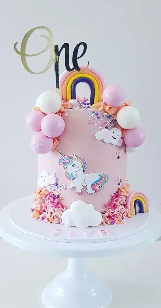 first birthday cake, 1st birthday unicorn cake, unicorn 1st birthday cake