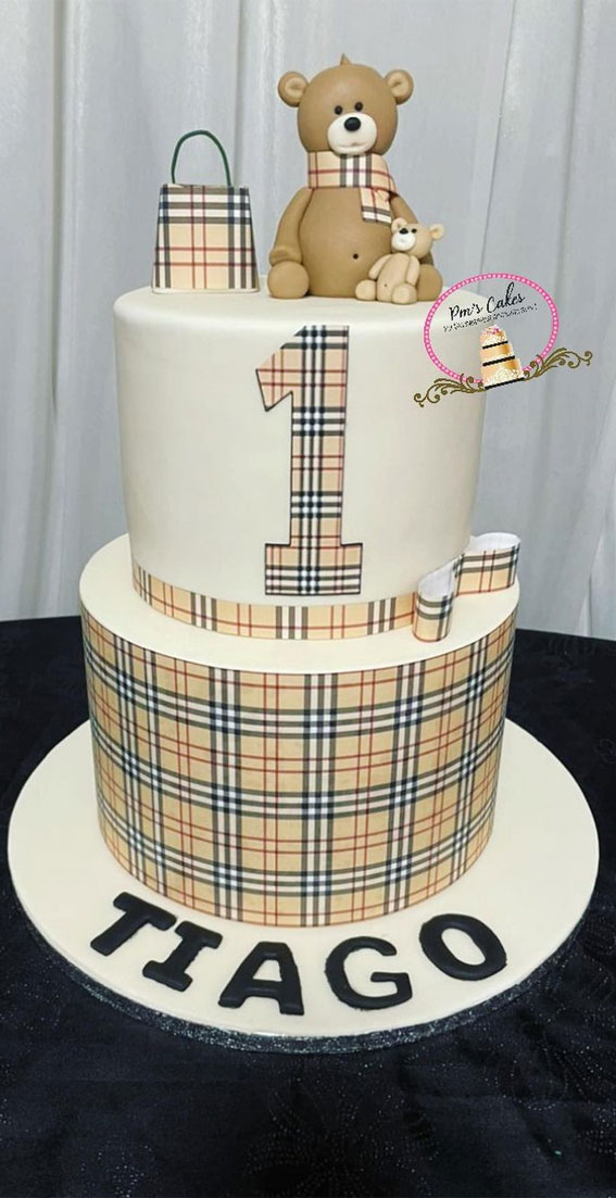 first birthday cake, burberry first birthday cake, 1st birthday cakes, 1st birthday cake ideas