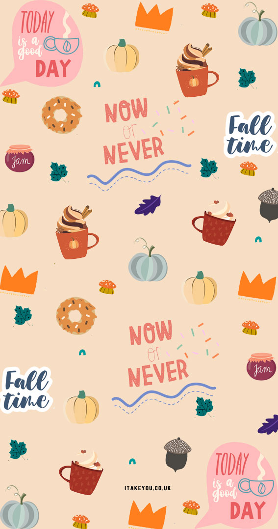 11 Cute Autumn Wallpaper Aesthetic For Phone : Today is a good day quote fall wallpaper