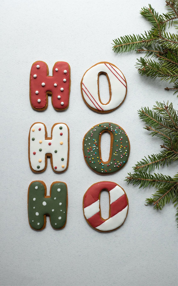 Festive Aesthetic Wallpapers For Phone : HO HO HO Gingerbread Cookies