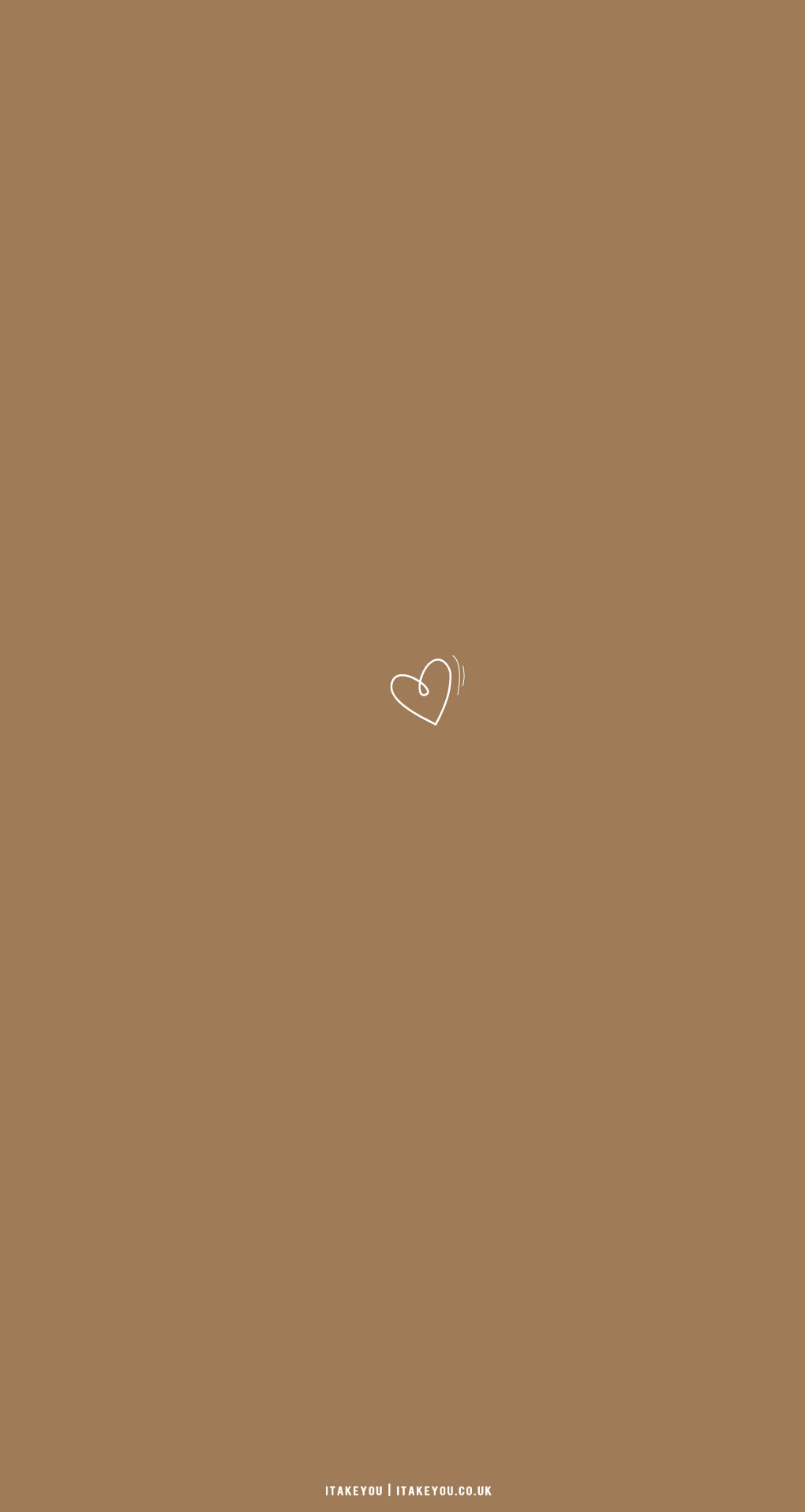 30 Cute Brown Aesthetic Wallpapers for Phone : Heart Shakes