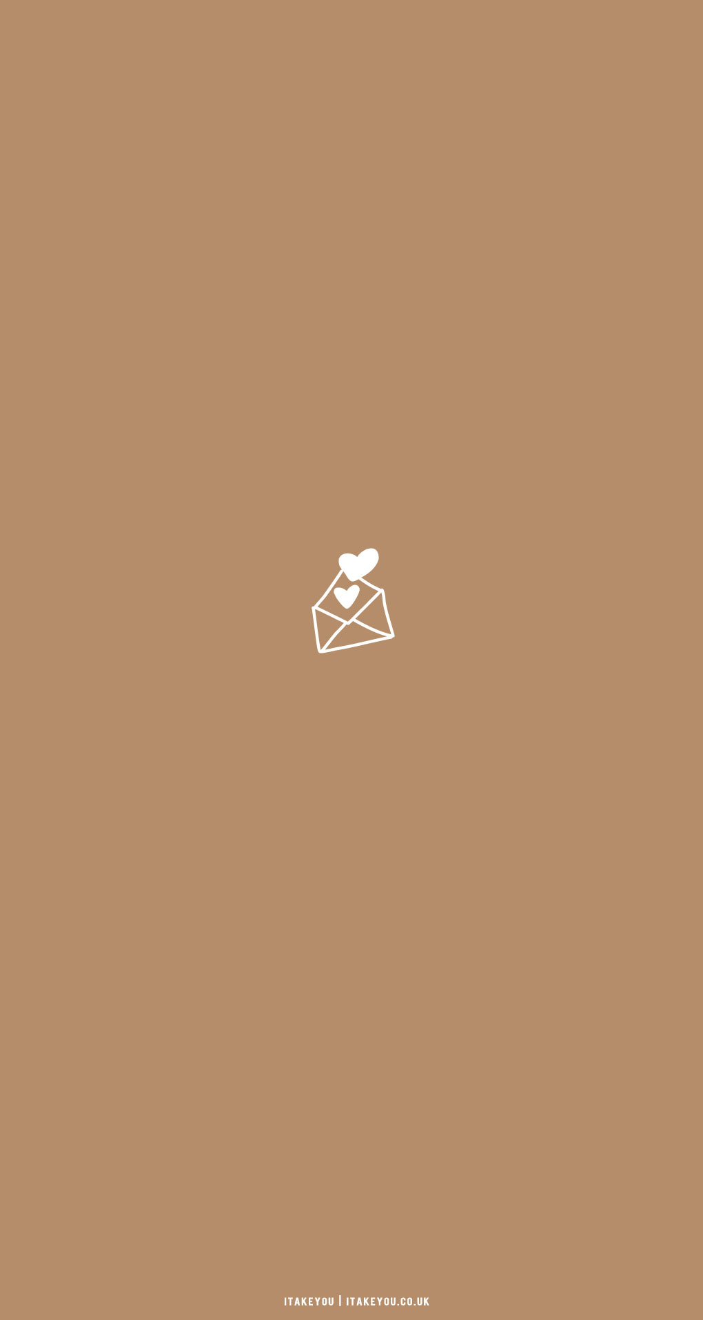 30 Cute Brown Aesthetic Wallpapers for Phone : Love Letter Background