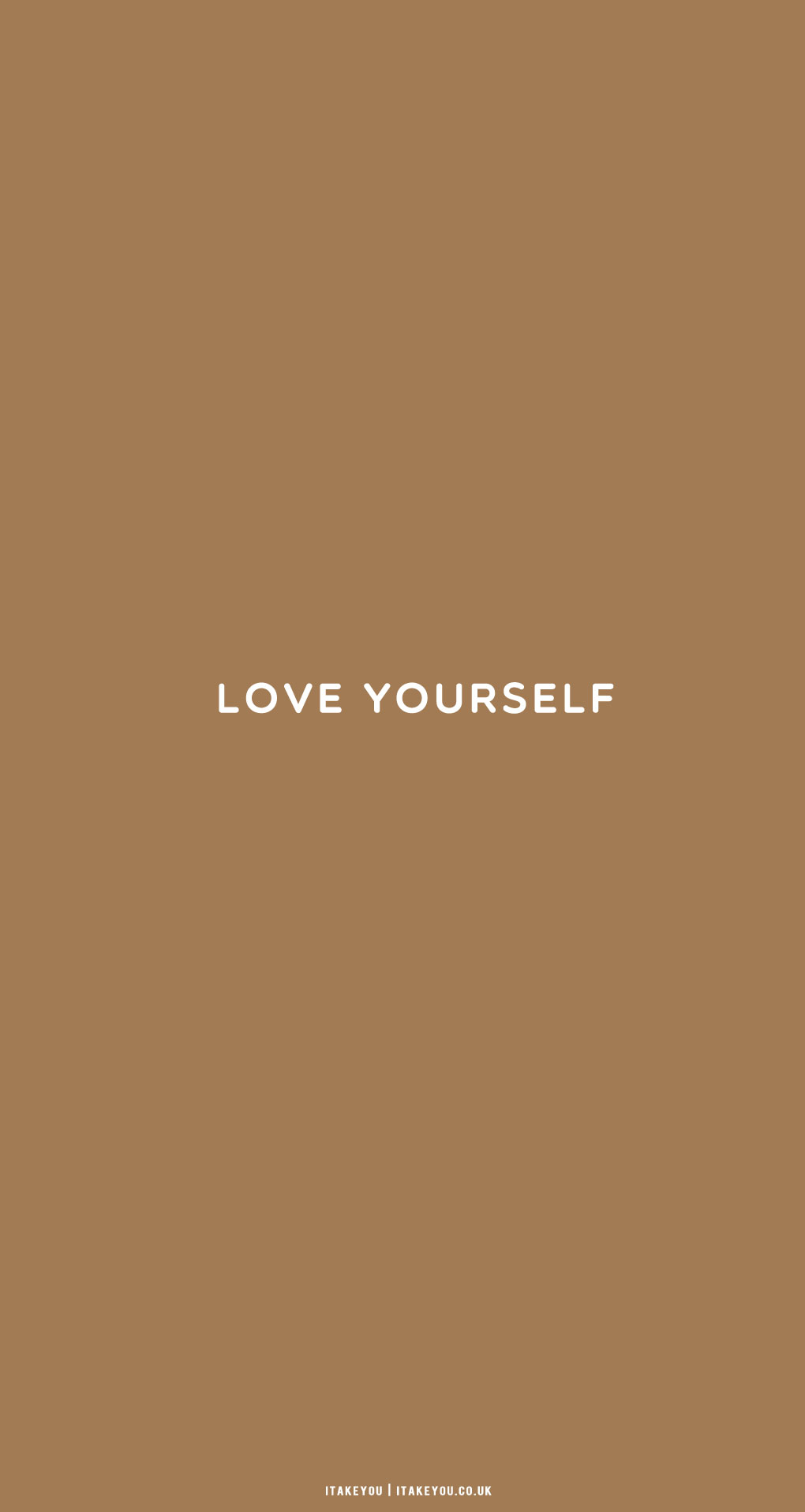 30 Cute Brown Aesthetic Wallpapers for Phone : Love Yourself