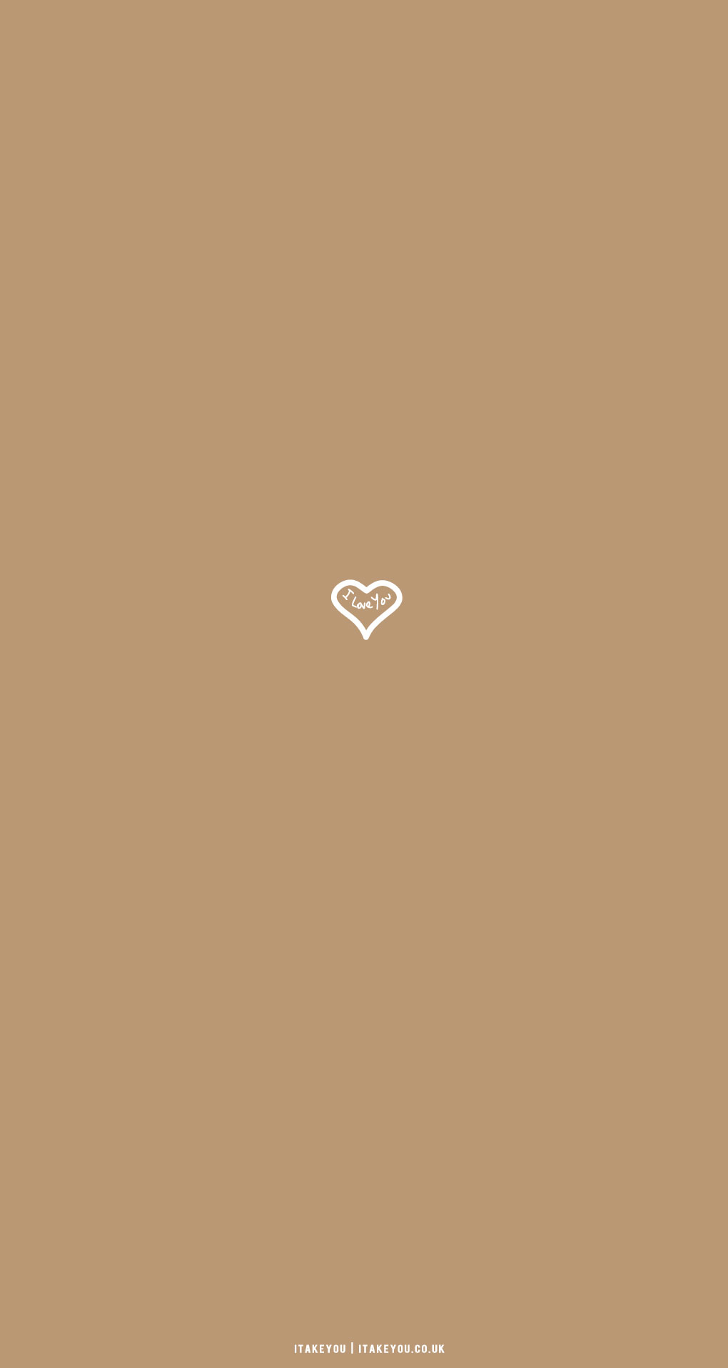 30 Cute Brown Aesthetic Wallpapers for Phone : Love Heart