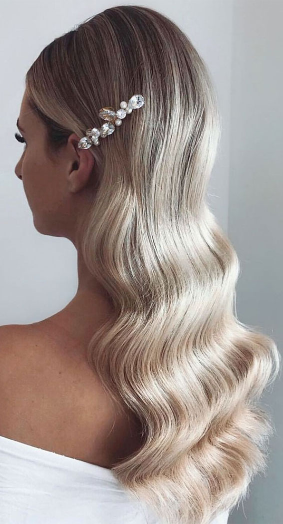 57 Different Wedding Hairstyles For Any Length : Cascading Braid + Ponytail