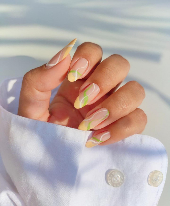 30 Cute Ways To Wear Pastel Nails : Pastel Yellow Nail Art