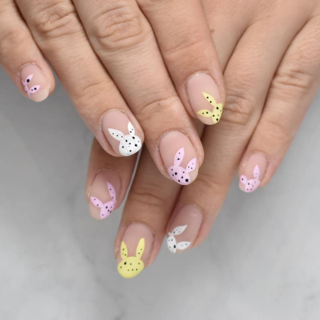 61 Easy and Simple Easter Nail Art Designs - StayGlam