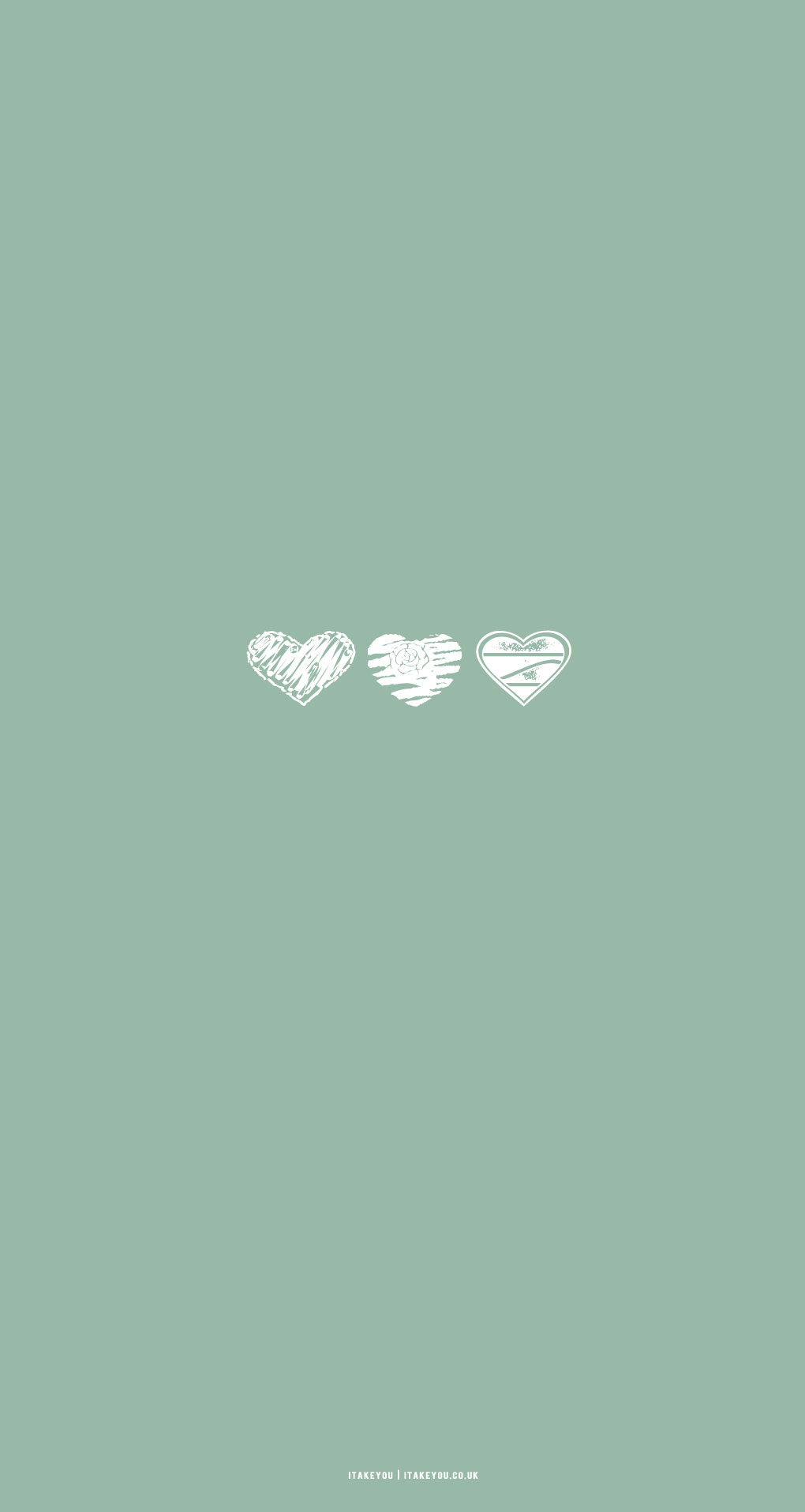 15 Sage Green Minimalist Wallpapers for Phone : Different Hearts