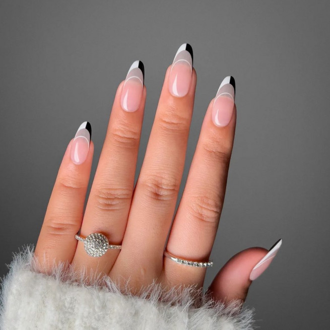 Black French Nails – KLOSS BEAUTY