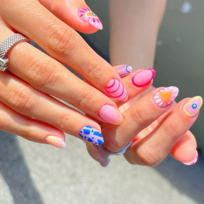 summer nails 2022, summer nail designs a 2022, summer nail designs, summer nail designs 2021 coffin, short summer nails 2022, bright summer nails, summer acrylic nails 2022, bright nails, cute summer nails, colored french tip nails